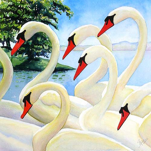 Grußkarten-Aquarellmotive-Tiere